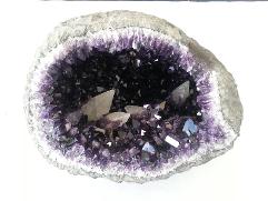 Amethyst Geode with Quartz 